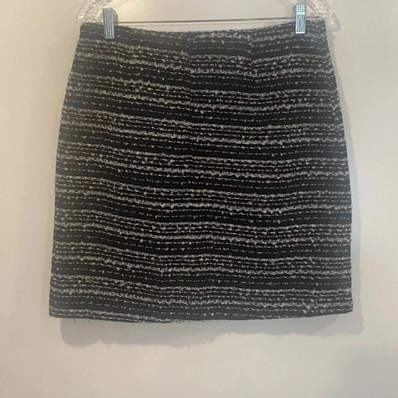 Bagatelle Black White Tweed Wool Blend Pencil Skirt Womens Size Medium (1280) - Picture 4 of 7